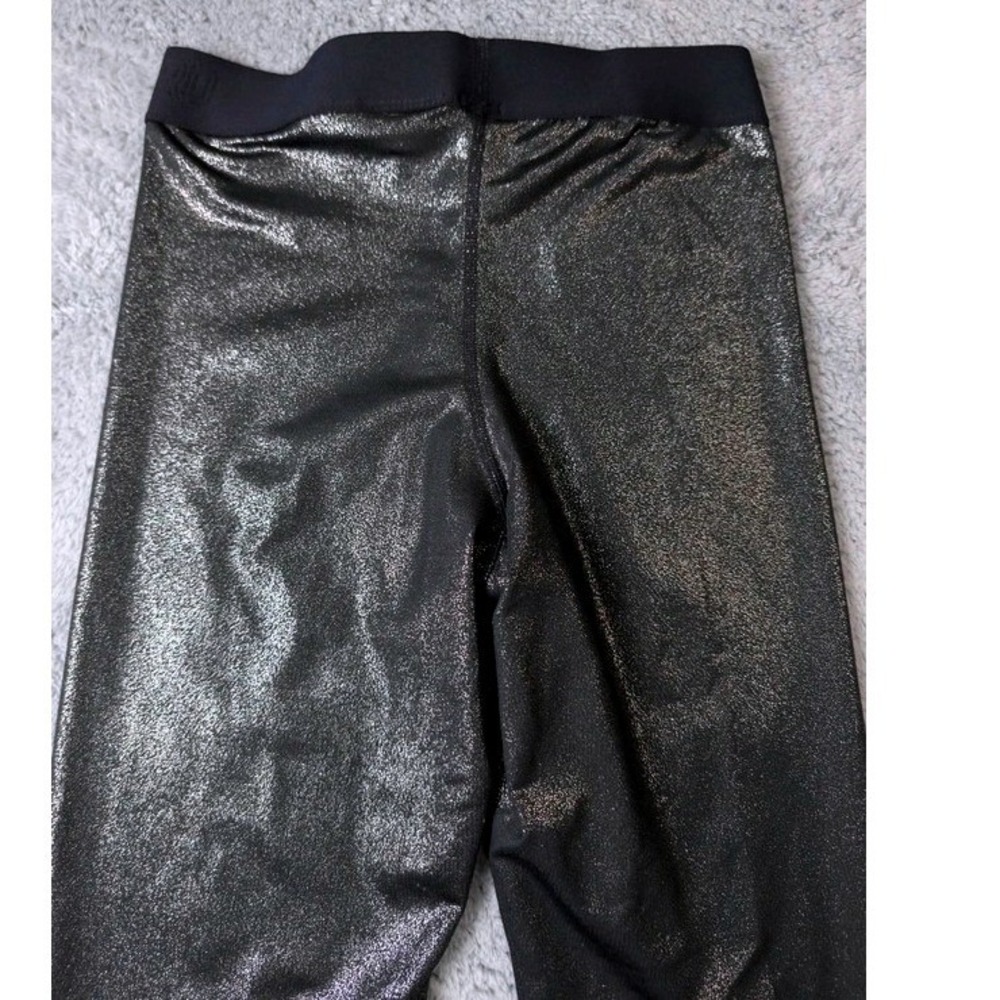 Nike ~ Pro Leggings ~ Women Medium ~ Black Metallic Shimmer ~ Dri-FIT 881778-013 - Picture 16 of 16